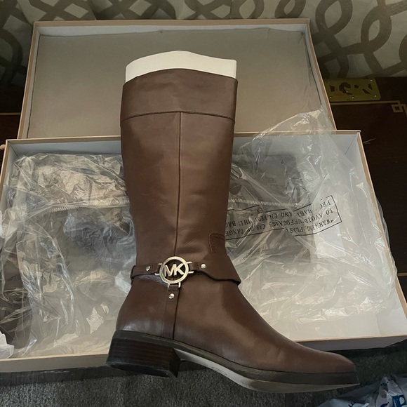 MK riding boots Taupe worn only twice - Picture 2 of 3